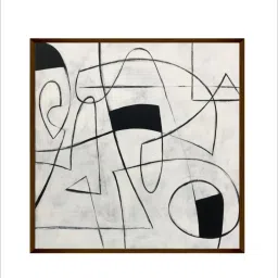 The Art House Abstract Multicolor Canvas Painting image 3