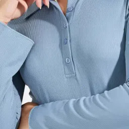 Styli Blue Plain T-Shirt image 5