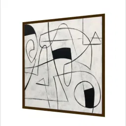 The Art House Abstract Multicolor Canvas Painting image 4