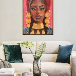 The Art House Abstract Multicolor Canvas Painting image 1