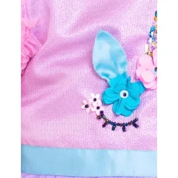 A Little Fable Kids Multicolor Applique Pattern Dress image 3