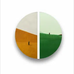 The Art House Abstract Multicolor Canvas Painting image 3