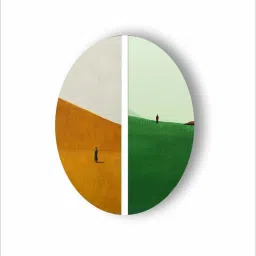 The Art House Abstract Multicolor Canvas Painting image 4