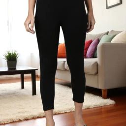 Kryptic Black Cotton Slim Fit Leggings-picture-17