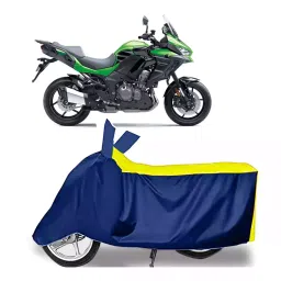 Auto Pearl Bike Cover for Kawasaki Versys 1000 (Yellow & Blue)-picture-24