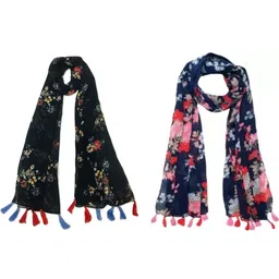 StoleVilla Floral Chiffon Stoles-picture-25