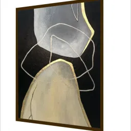 The Art House Abstract Multicolor Canvas Painting image 3