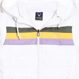 Allen Solly Kids White Regular Fit Jacket image 3
