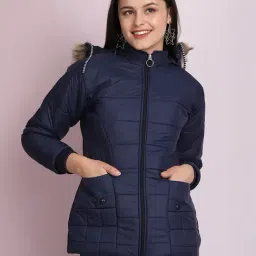 BUYNEWTREND Navy Regular Fit Jacket-image-5