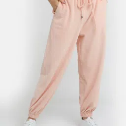 Zink London Pink Cotton Joggers image 1