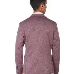 Arrow Purple Regular Fit Self Pattern Blazers image 2