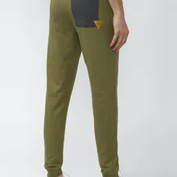 Peter England Green Cotton Regular Fit Track Pants image 2