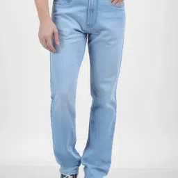 Numero Uno Blue Straight Fit Faded Jeans-picture-24