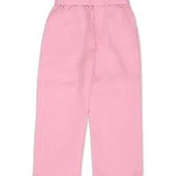 United Colors of Benetton Kids Pink Cotton Trousers image 2