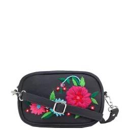 Spice Art Grey Embroidered Medium Sling Handbag image 1