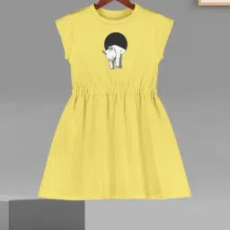HELLCAT Girls Yellow Printed Dresses-image-47