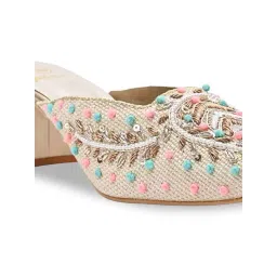 Rocia by Regal Women's Golden Mule Shoes image 4