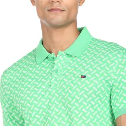 AD by Arvind Mint Green Slim Fit Polo T-Shirt image 4