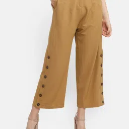 Zink London Brown Buttoned Pants image 1