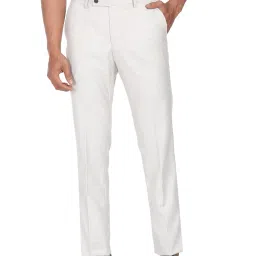 Arrow Light Grey Regular Fit Trousers image 1