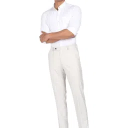 Arrow Light Grey Regular Fit Trousers image 5