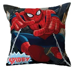 Marvel Red & Blue Printed Square-Shaped Pre-Filled Cushion With Cover image 2