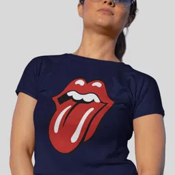 Tee Fusion Graphic Printed Slim Fit Short Sleeves Crop T-shirt-image-96