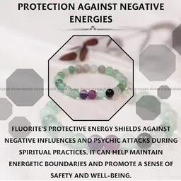 CRYSTAL DIVINE Crystals Beaded Elasticated Bracelet image 4