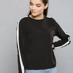 Harpa Women Black Solid Top-picture-16