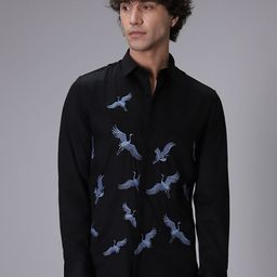 Banana Club Men Classic Slim Fit Floral Opaque Printed Casual Shirt-picture-47