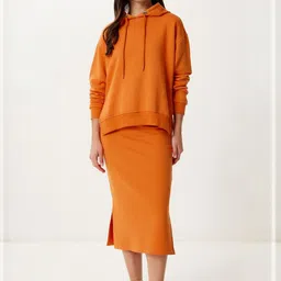 Happiness istanbul Hooded Sweatshirt With Skirt image 1