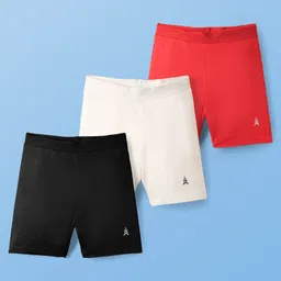 Pine Kids Cotton Knit Solid Colour Cycling Shorts - (Colour May Vary)-picture-18