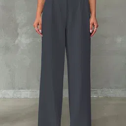 BAESD Women Relaxed Straight Wide Leg High-Rise Trousers-picture-30