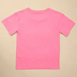 Kids Ville Girls Barbie Printed Pure Cotton Round Neck Oversized Tshirt image 2