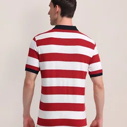U.S. Polo Assn. Men Striped Polo Collar Cotton Slim Fit T-shirt image 4