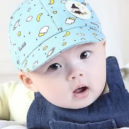 Ziory Sky Theme Printed Cap - Blue image 4