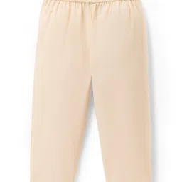 Babyhug Woven Full Sleeves Kurta Pajama Set With Floral Foil Print - Blue image 4