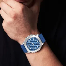 Rocsil Men Brass Dial & Straps Analogue Watch MT-65 Blue image 3