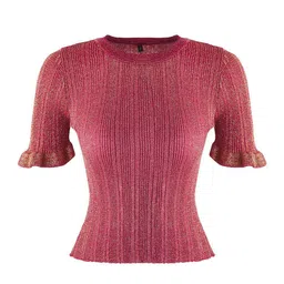 Trendyol Women Ribbed Crop Pullover-image-14