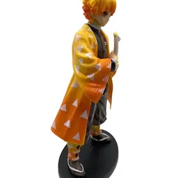 QUIRKMALL Zenitsu Demon Slayer Action Figure Limited Edition for Car Dashboard Decoration Cake Office Desk & Study Table - Multicolor image 5