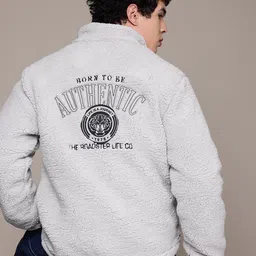 The Roadster Lifestyle Co. Embroidered Sherpa Tailored Jacket-image-26