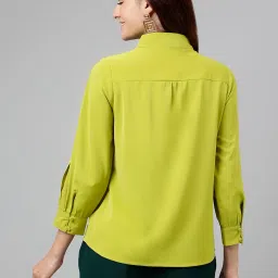 Latin Quarters Olive Regular Fit Shirt image 2