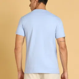 Wrangler Sky Blue Regular Fit Graphic Print Cotton Crew T-Shirt image 2