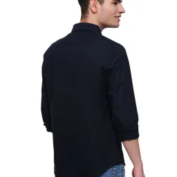 Being Human Navy Slim Fit Shirt image 2