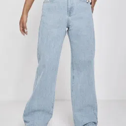 Kotty Blue Cotton Lycra Solid Jeans-picture-28