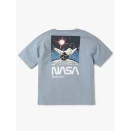 GAP Boys NASA Graphic Printed Round Neck Pure Cotton Relaxed Fit T-shirt-picture-30