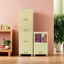 Kuber Industries Cream 2 Pieces Textured Foldable Organisers-image-18