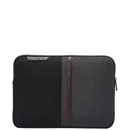 Carriall Suave Black Solid Large Laptop Sleeve-image-1
