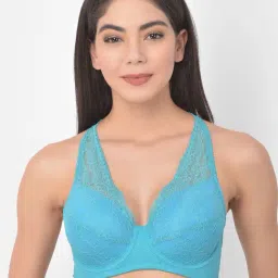 Clovia Blue Under Wired Padded Bralette-image-3