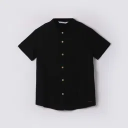 Fame Forever by Lifestyle Boys Black Cotton Solid Shirt-picture-30